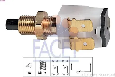 Produktbild von FACET Bremslichtschalter 7.1008 für RENAULT 4 (112) mechanisch