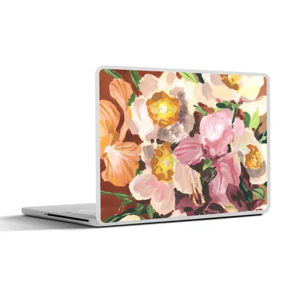 Produktbild von MuchoWow® Laptop Aufkleber Sticker Cover Blumen - Pflanzen - Orchidee - Kunst 32.5x23.5 cm - Sticker für Laptop - Selbstklebend
