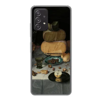 Produktbild von MuchoWow® Handyhülle Schutzhülle Hülle für Samsung Galaxy A53 5G Stilleben mit Käse - Gemälde von Floris Claesz. van Dijck Silikon Softcase Handy Hülle - Schutzabdeckung