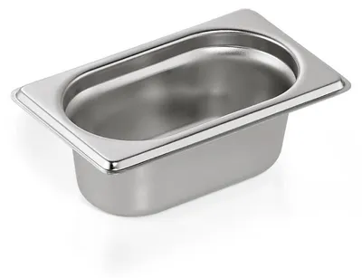 Immagine prodotto di 6 contenitori GN 1/9, 65 mm, 0,6 L in acciaio inossidabile GN 75 ECO