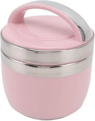 Produktbild von Isolierende Vakuum-Lunchbox aus Edelstahl 304, rote, tragbar, für Reisen und Picknick