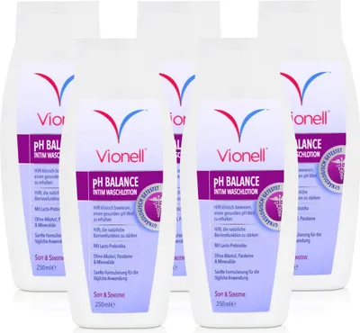 Produktbild von Vionell Intim Waschlotion pH Balance Soft & Sensitive 250ml (5er Pack)