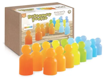 Produktbild von Guidecraft Holzspielzeug Discovery People - 16-teiliges Lernset