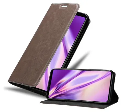Image de Cadorabo Housse pour Google PIXEL 4 Housse marron Etui pour téléphone portable Case Cover Fermeture magnétique