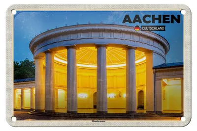 Produktbild von Blechschild Städte Aachen Deutschland Elisenbrunnen 18x12cm Schild