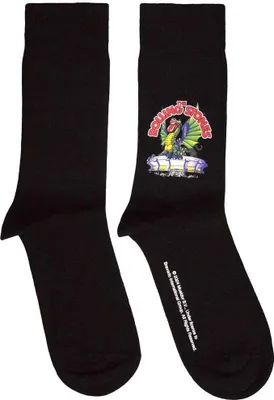 Image de The Rolling Stones - Chaussettes pour hommes/femmes unisexes RO12264 (40,5 EU - 45,5 EU) (Noir)