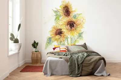 Produktbild von Komar Vlies Fototapete "Girasol" - Größe: 200 x 250 cm (Breite x Höhe), 4 Bahnen