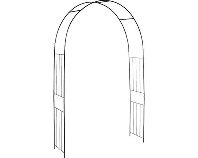 Produktbild von rosenbogenstange 152,5 x 217,5 cm Stahl schwarz