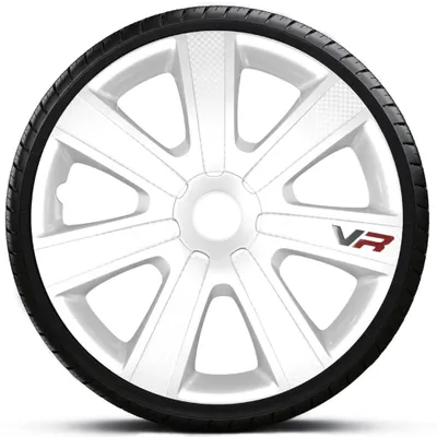 Produktbild von 14" Zoll Radkappen Weiß Radzierblenden Radblenden 14 VR WHITE ARGO