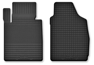 Image de Tapis avant en caoutchouc pour SsangYoung Musso 2018- (SUV) – 2 pièces, noirs, semi-universel, adapté