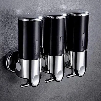 Imagen del producto de Dispensador de jabón de pared Famanu con depósito transparente, color , 1500 ml