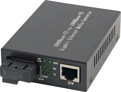 Produktbild von EFB Medienkonverter Gigabit Ethernet RJ45 auf Multimode SC 1000SX 550m inklusive Netzteil