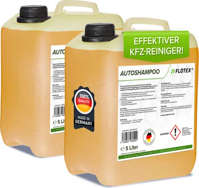 Produktbild von Flotex Autoshampoo Konzentrat, 2 x 5L Auto Car Shampoo Reiniger