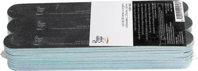 Produktbild von Packung mit 30 2-Wege-Riesennagelfeilen Grober Satz großer doppelseitiger Nagelfeilen 100/180 schwarz 30 St
