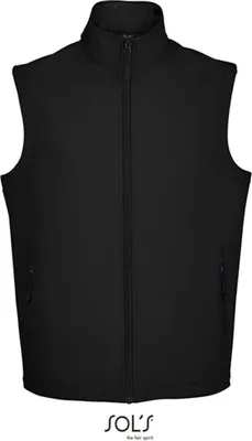 Produktbild von SOLs 02887 | Herren Race Bodywarmer Men Softshell - Wasserabweisend - Farbe: Black - Größe: 4XL