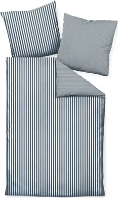 Produktbild von Janine Mako-Satin Kissenhülle Kiss. 80x80 1 teilig  modernclassic 3912-72-610 atlantik