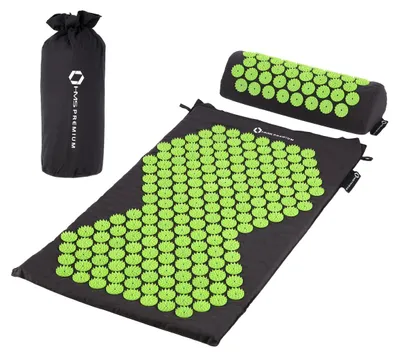 Immagine prodotto di Akm03 Set Nero Tappetino Per Agopressione Hms Premium