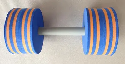 Produktbild von Wasser Hantel aus Schaumstoff 1 Stk. Scheibengröße 140x80mm starker Auftrieb