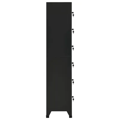 Obrázek produktu pro vidaXL Skříňka do šatny černá 38x40x180 cm ocelová