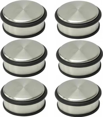 Produktbild von Türstopper Türpuffer Edelstahl 10 cm Ø - 6er Set