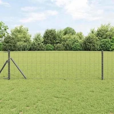 Produktbild von Garten- und Terrassenzaun Grau 0,4 x 50 m aus PVC-beschichtetem Eisen
