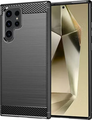 Zdjęcie produktu dla Etui Carbon Shield do Samsung Galaxy S24 Ultra - Czarny KP30043