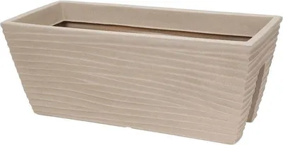 Obrázek produktu pro Květináč dekorativní hranatů 59 x 26 x 24 cm béžová KO-Y54201680