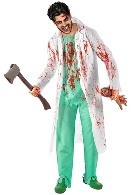 Immagine prodotto di Costume da chirurgo zombie da uomo classico