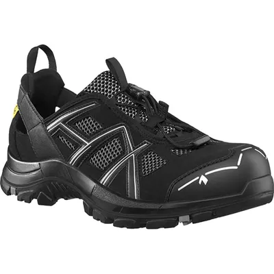 Produktbild von HAIX Sicherheitshalbschuh Black Eagle Safety 61.1 Low 610005 S1P ESD SRC DGUV Gr. 43,5 schwarz/silber