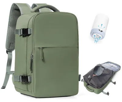 Immagine prodotto di Omgoods - Zaino sottovuoto con pompa - Zaino da cabina (40x30x20 cm), impermeabile