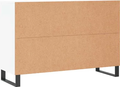 Image de Buffet blanc 101,5x35x70 cm bois d'ingénierie