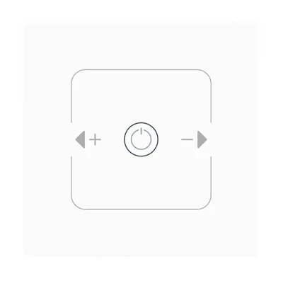Produktbild von Unitec WIFI Touch Dimmer weiß Glasoptik, Tuya-App, Unterputz
