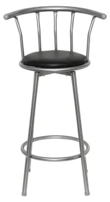 Imagen del producto de vidaXL Taburetes de bar, 2 unidades, color negro, tapizados en cuero sintético