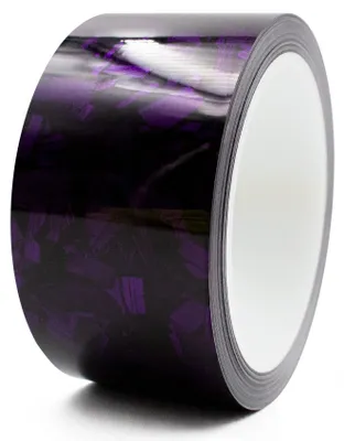 Productafbeelding van 8,5 meter decoratielijn, 50 mm breed, gesmeed carbon, paars glanzend, voor auto, motorfiets en andere voertuigen