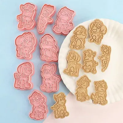 Produktbild von Kinder Koekjesformen Set für Gebäck und Dekoration rosa