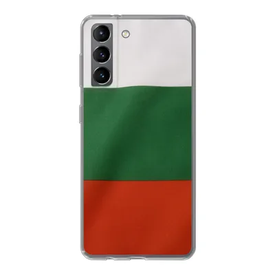 Produktbild von MuchoWow® Handyhülle Schutzhülle Hülle für Samsung Galaxy S21 Nahaufnahme der Flagge von Bulgarien Silikon Softcase Handy Hülle - Softcase