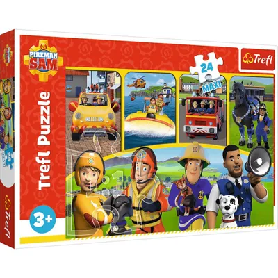 Obrázek produktu pro TREFL Puzzle Požárník Sam: Sam a přátelé MAXI 24 dílků