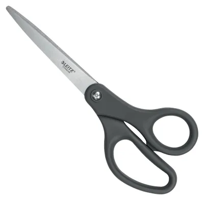 Produktbild von Leitz 54220089 Büro- & Bastelschere Büroscheren Gerader Schnitt Grau, Edelstahl