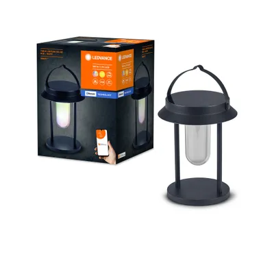 Obrázok produktu pre LEDVANCE LED vonkajšie svetlo Smart+ Solárne stolové svietidlo Multicolor RGB + W Stmievateľné RGBW Zmena farby / Multicolor / Teplá biela 4058075763784