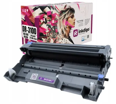 Produktbild von Inkdigo Bildtrommel DR3100 für Brother DCP-8060, DCP-8060DN, DCP-8065DN, HL-3145 – Schwarz, 25000 Seiten,