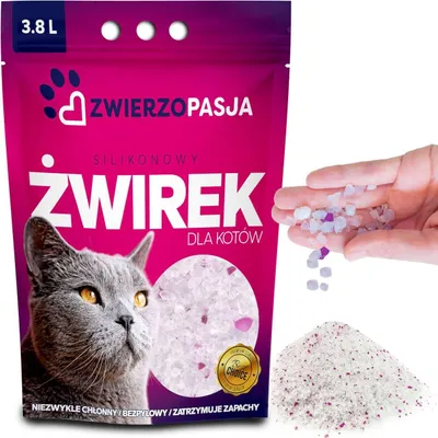Zdjęcie produktu dla Silikonowy żwirek dla kota Zwierzopasja 3,8L