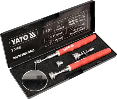 Obrázek produktu pro Inspekční zrcátko s magnetickým držákem 170–640, 240–940 mm, 2dílné