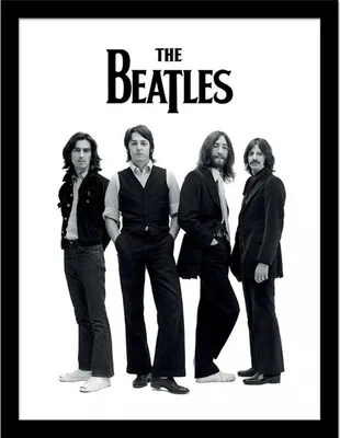 Immagine prodotto di The Beatles - Poster incorniciato, foto di gruppo PM10553 (40 cm x 30 cm) (a colori)