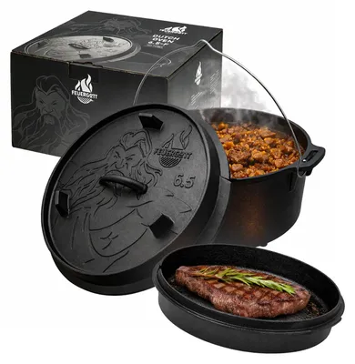 Produktbild von FEUERGOTT Dutch Oven 6,5 l mit Füßen