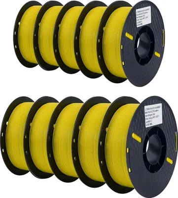 Image de Filament PLA, pour imprimante 3D, diamètre 1,75 mm, bobine de 1 kg, 10 kg PLA jaune