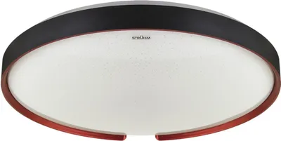 Obrázek produktu pro LED stropní svítidlo kovové IP44 4200 K neutrální bílá 1690 lm kulatý Ø 39,5 cm černo-červený Stropní svítidlo