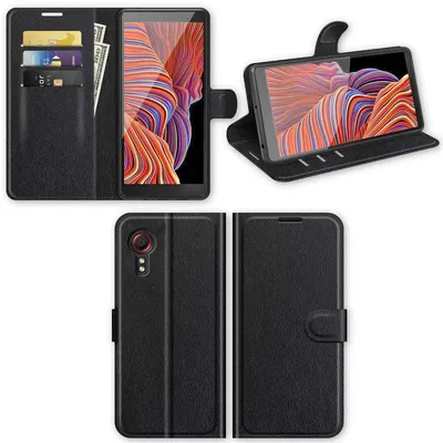 Image de Pour Samsung Galaxy Xcover 5 Smart Handy Etui noir Housse en similicuir