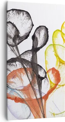 Produktbild von Bild auf Leinwand - Leinwandbild - Einteilig - Blumen Abstraktion Surrealismus - 55x100cm - Wand Bild - Wanddeko - Wandbilder - Leinwanddruck - Bilder - Wanddekoration - Leinwand bilder PA55x100-4444