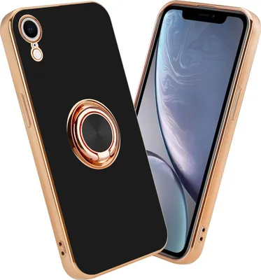 Image de Cadorabo Housse de protection pour Apple iPhone XR Housse en noir Etui Case Cover protection pour appareil photo support magnétique pour voiture