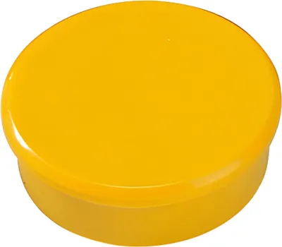 Zdjęcie produktu dla Dahle silny magnes samoprzylepny 38 mm żółty, 2 sztuki w opakowaniu blistrowym
